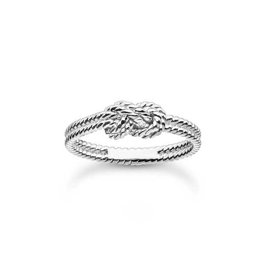 Thomas, Sabo, Ring, Seil, Mit, Knoten, Gr., 52, Silber, Zubehor, Schmuck, Ring, Silber