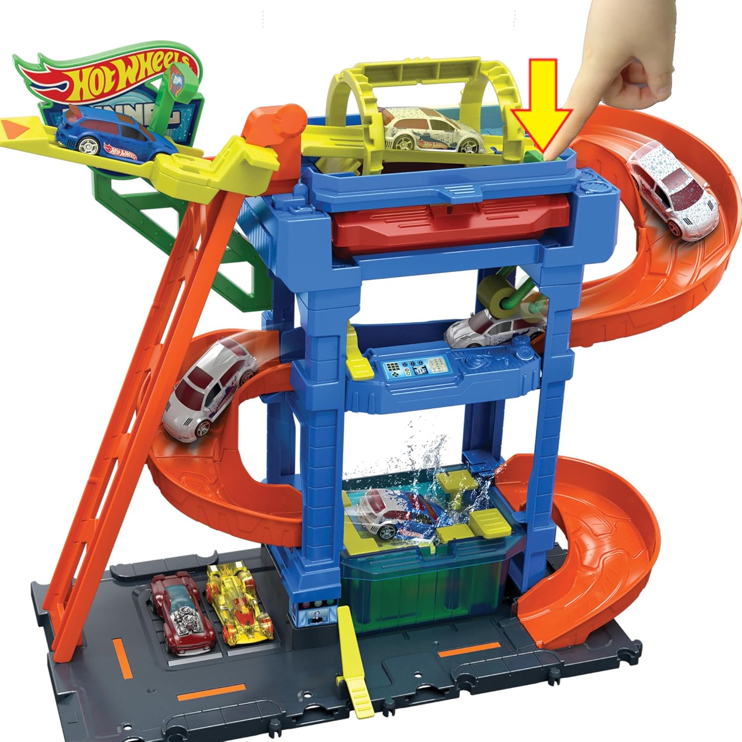Hot Wheels City Tunnel Twist Car Wash HTN80 Spielzeug