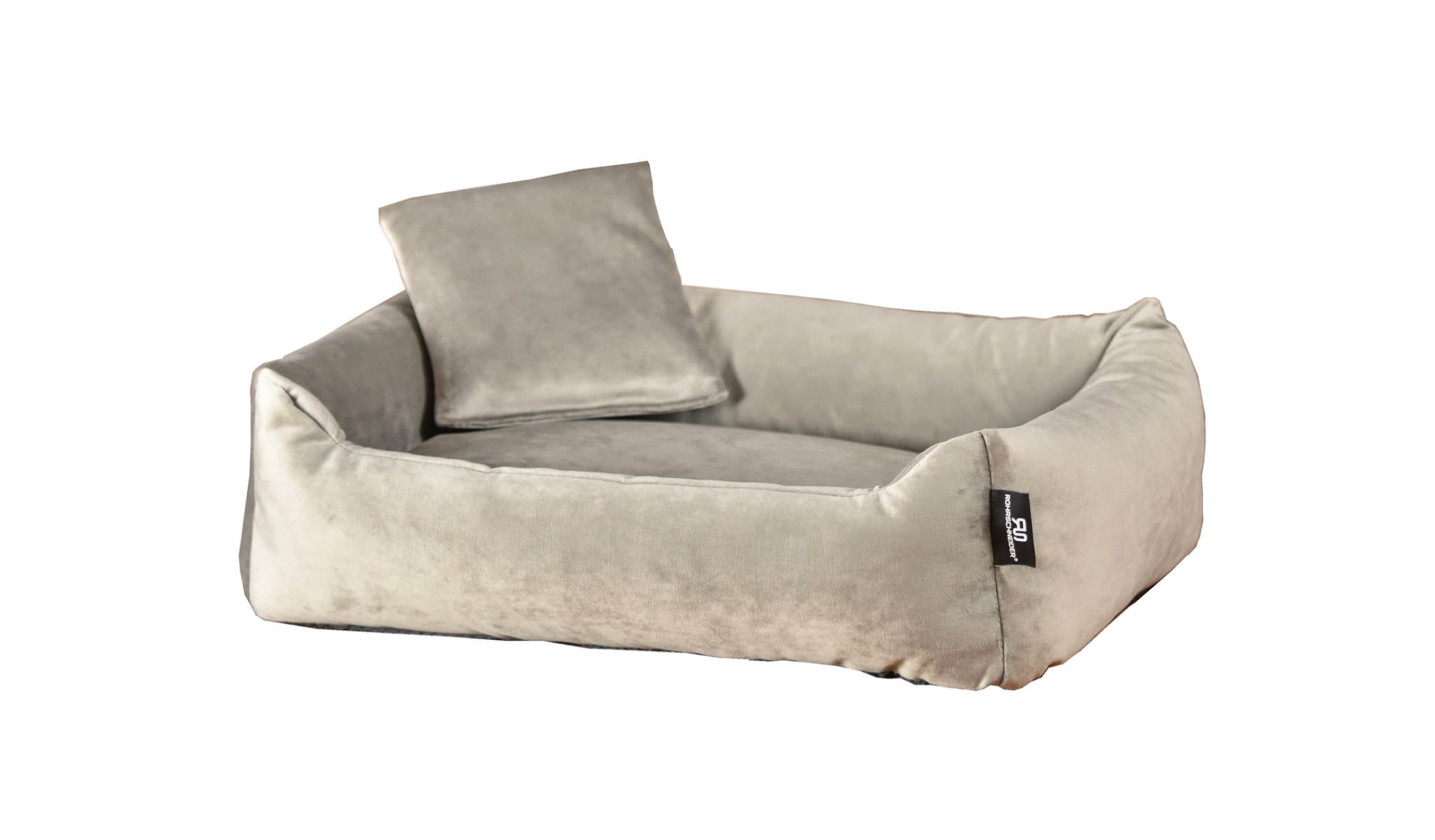 Rohrschneider RS 22240.128 Kuschelsofa Samt taupe Gr.2 – Haustiermöbel