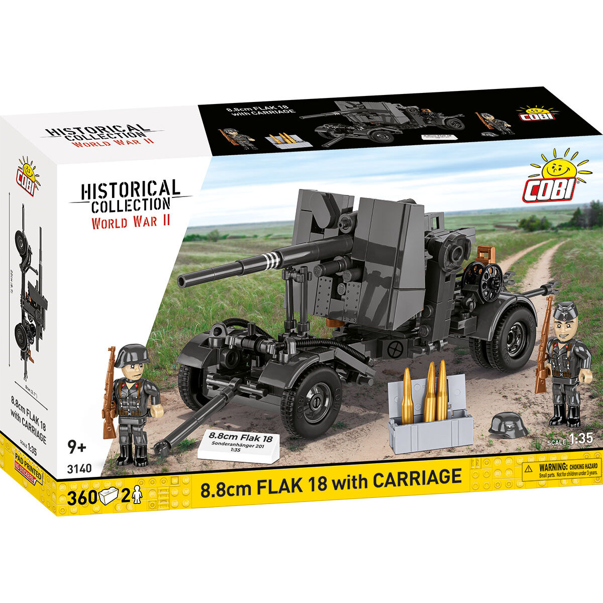 COBI 3140 - 8.8 CM FLAK 18 MIT Lafette COBI 3140 - 8.8 CM FLAK 18 MIT Lafette