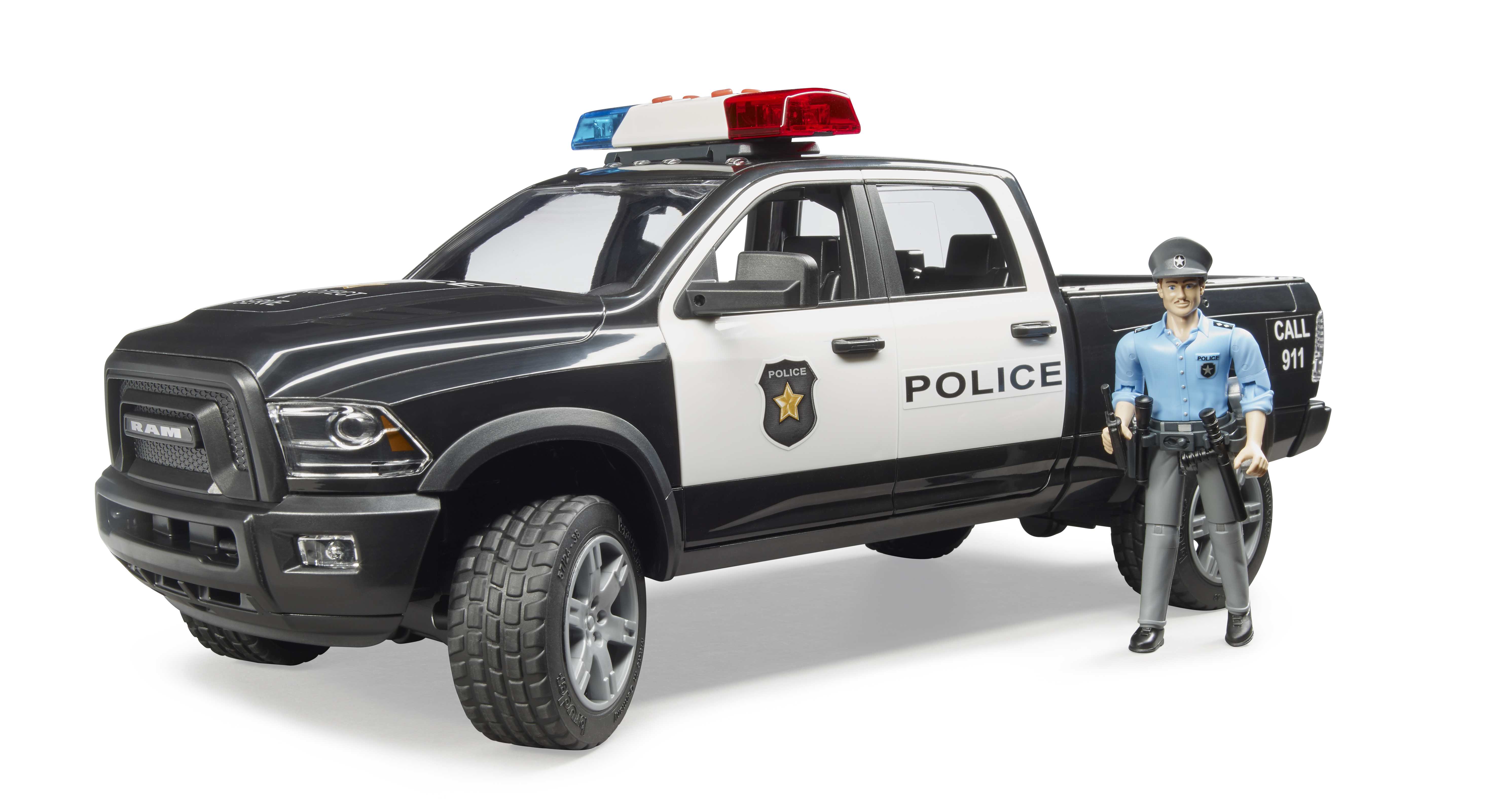 BRUDER 02505 - RAM 2500 Polizei Pickup mit Polizist - Bild 2 BRUDER 02505 - RAM 2500 Polizei Pickup mit Polizist - Bild 2