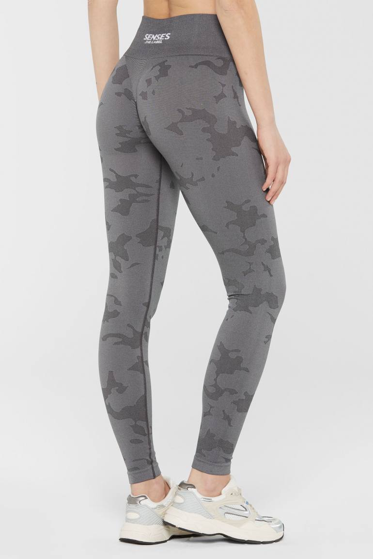 SENSES 2509197022 Leggings PA: LINA mit Print, Grau
