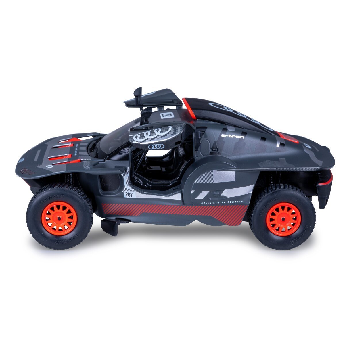 JAMARA AUDI RS Q e-tron Diecast 1:24 grau Tür manuell ab 14 Jahren