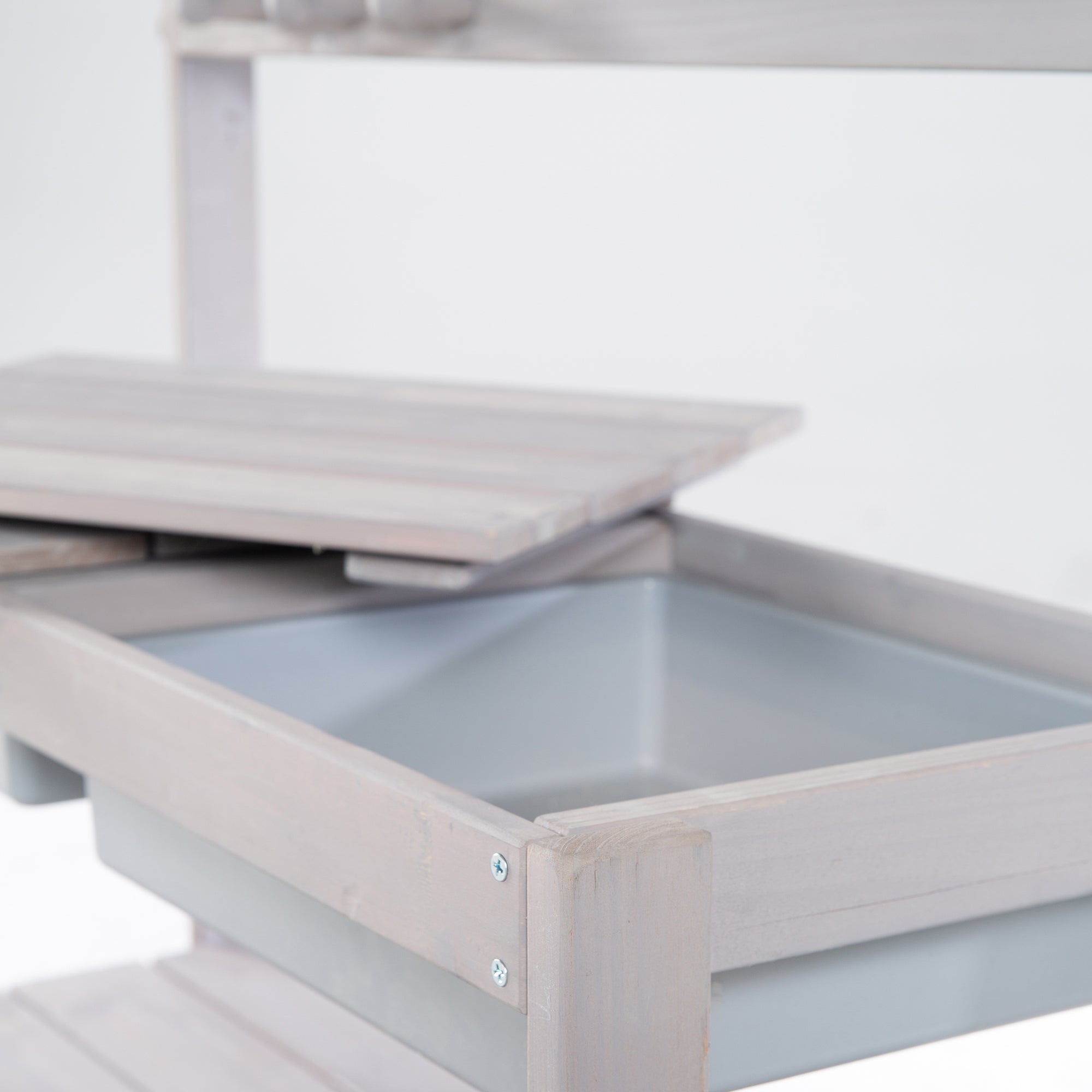 Roba 456006GA Kinderküche Outdoor+ mit Spielwanne, grau – Outdoor + - Produktbild 12