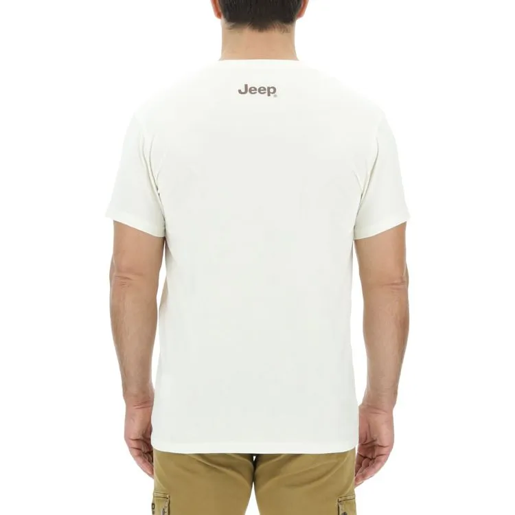 JEEP Herren T-Shirt O103347GR - Grau mit großem Stern-Print GR. XXL