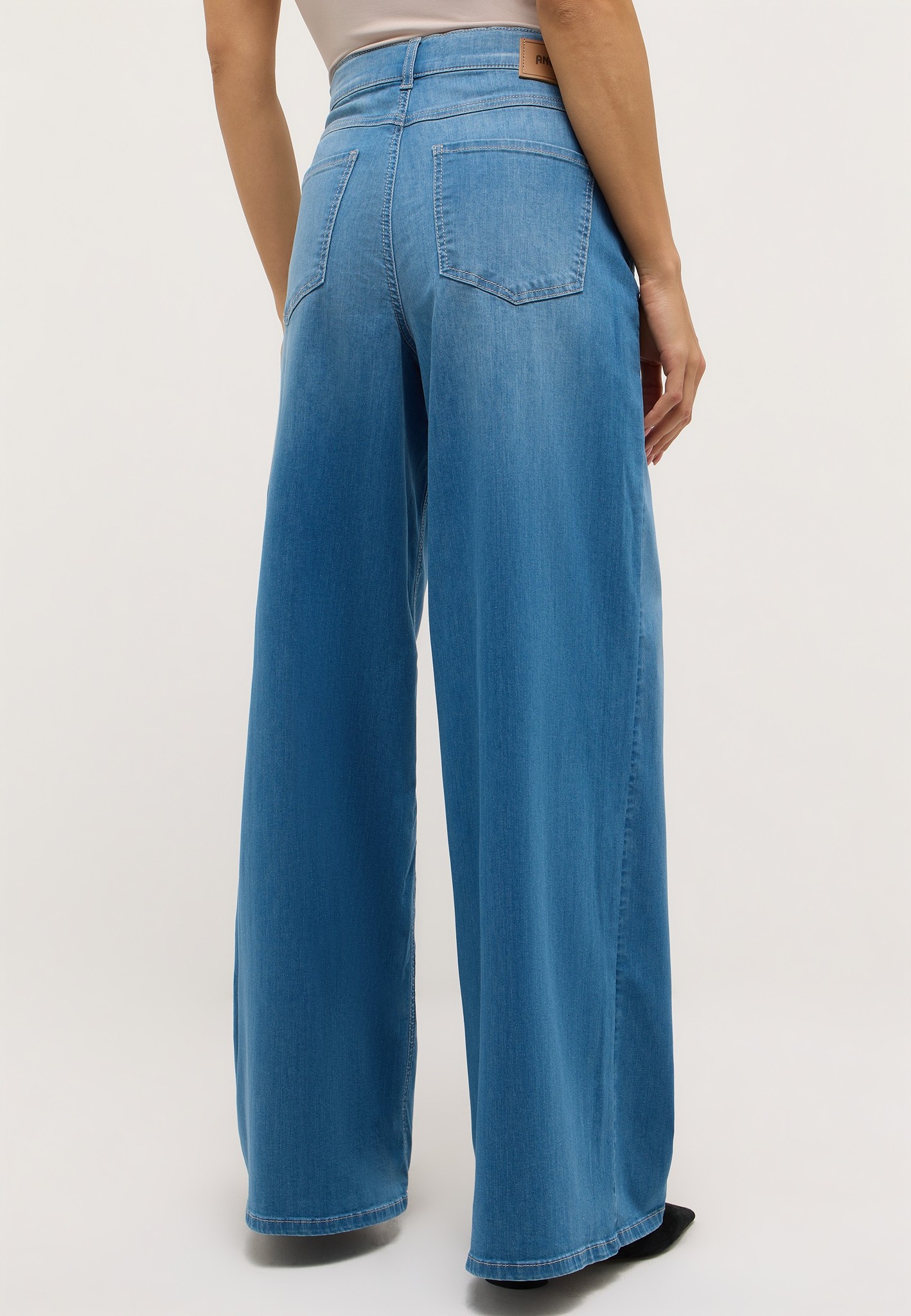 ANGELS 332230032 Damen Jeans Liva Wide Leg - Hellblau