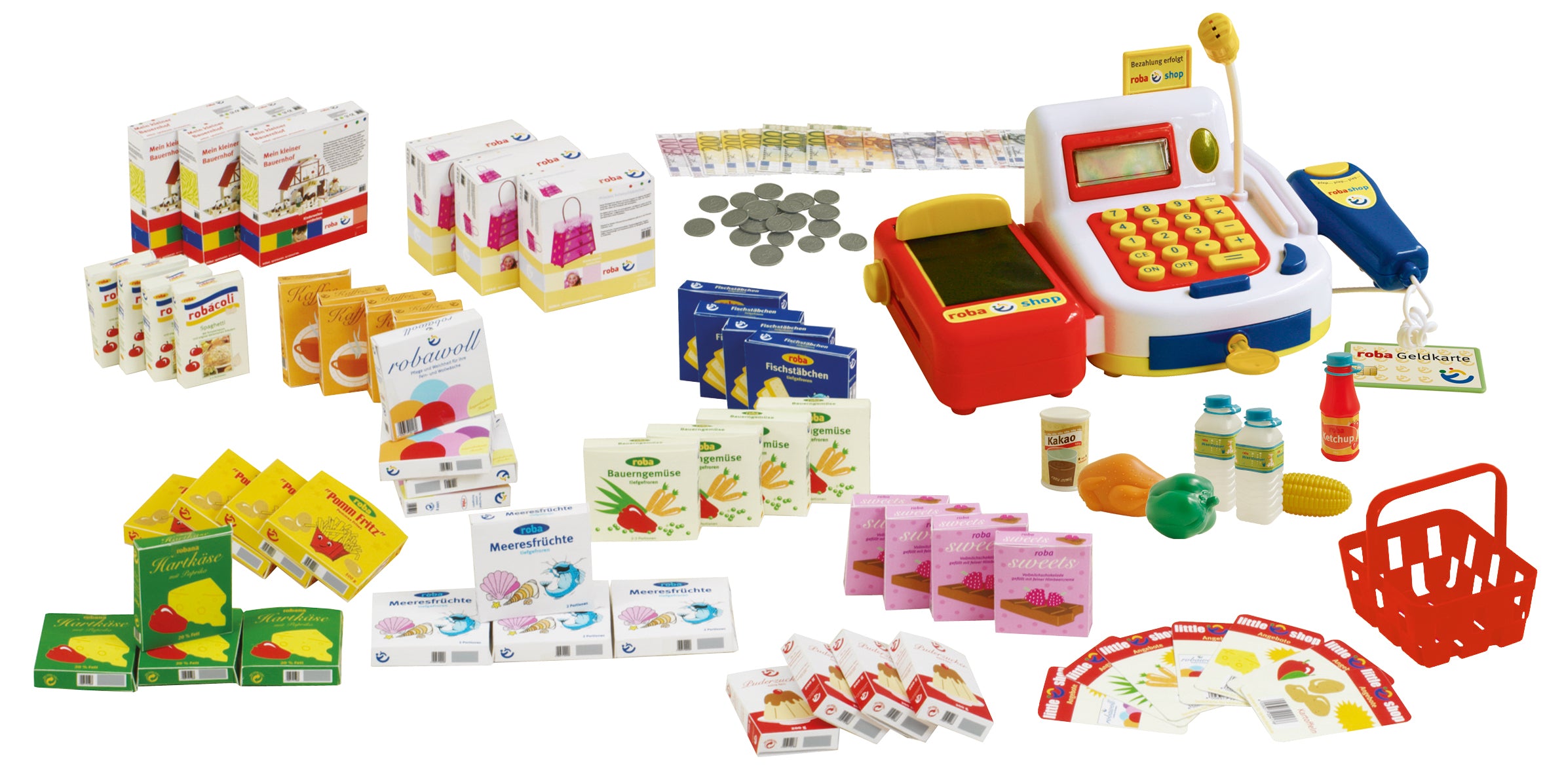 Roba 9892W Verkaufsstand, 4 Holzschubläden weiß – Rollenspiel - Produktbild 5