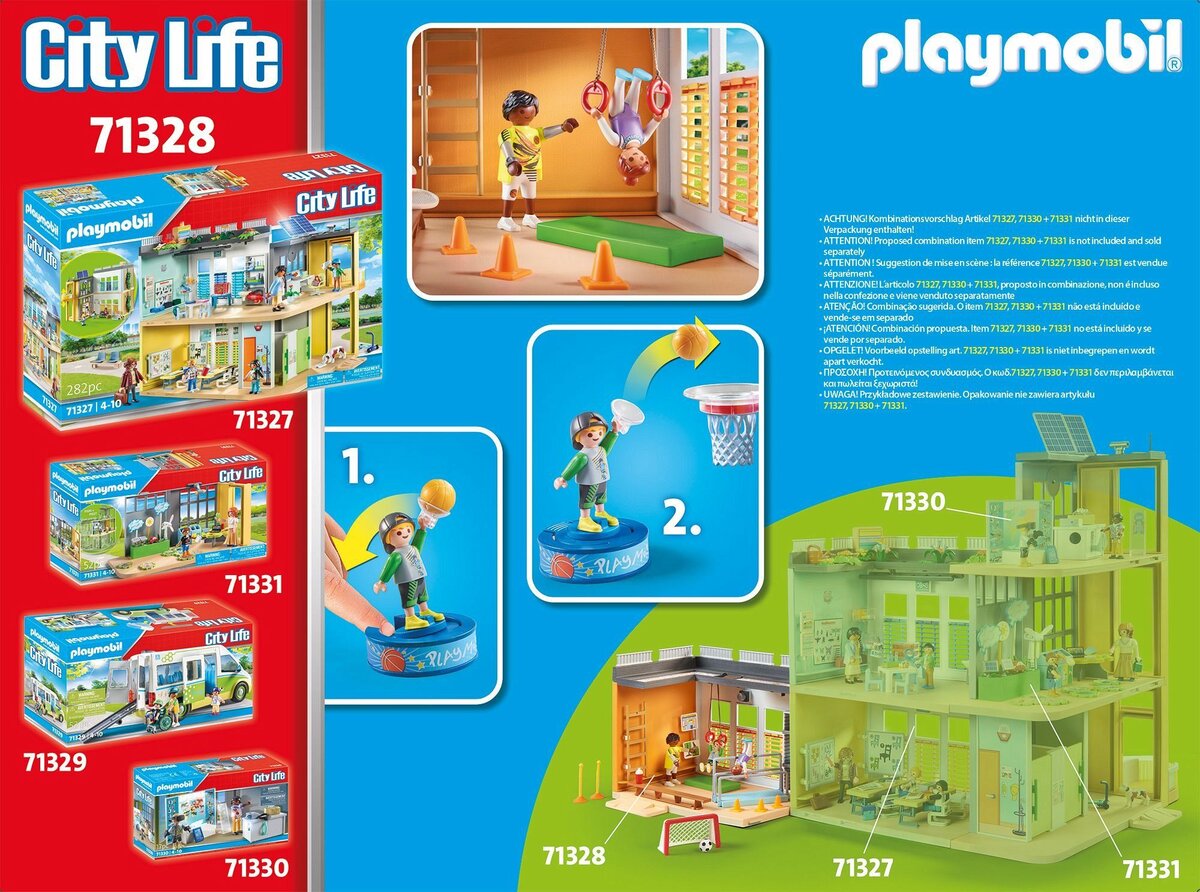 PLAYMOBIL 71327 City Life - Große Schule Spielbereich, Drinnen, Person