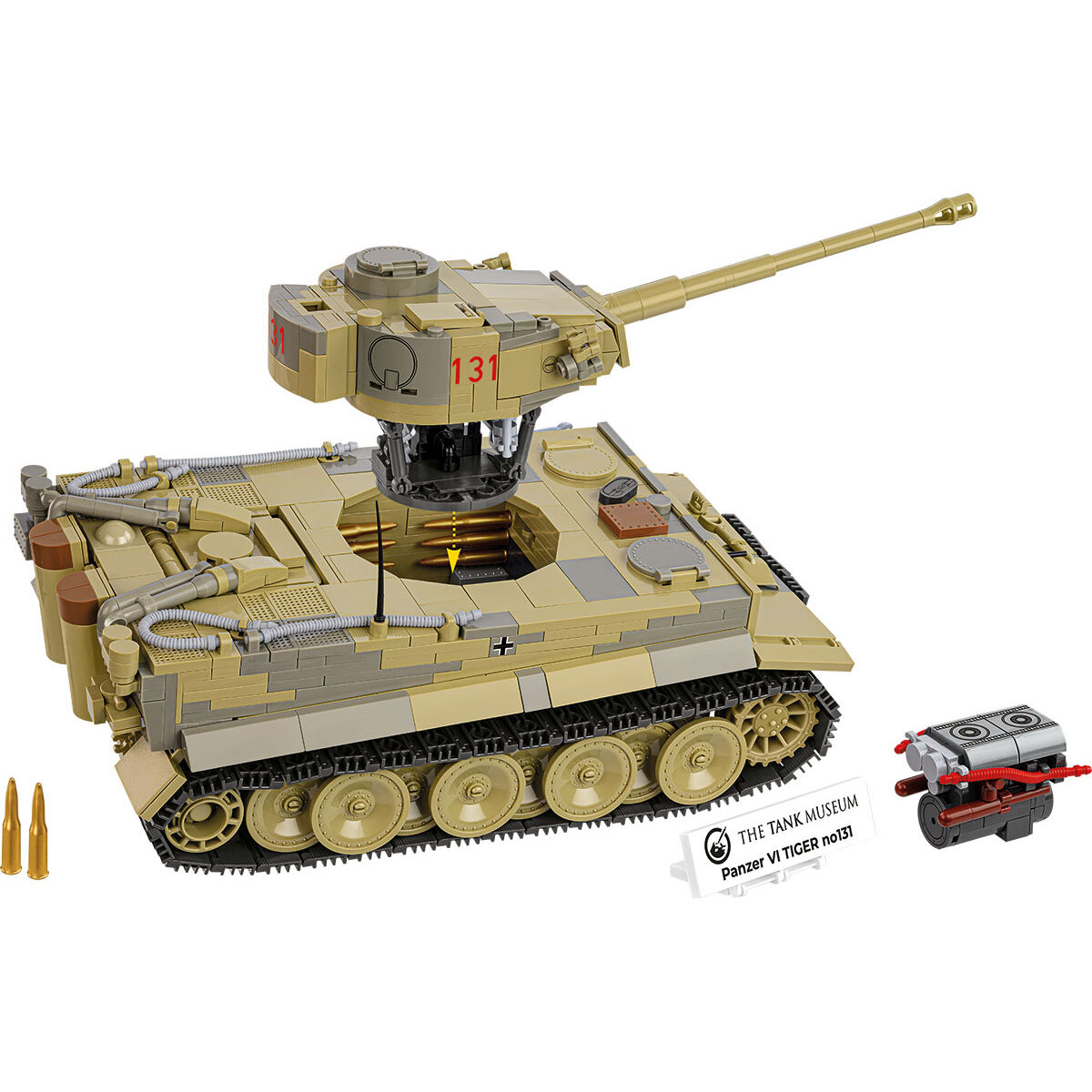 COBI 2588 - PANZER VI TIGER NO 131 SCALE 1:28 - Bild 6 COBI 2588 - PANZER VI TIGER NO 131 SCALE 1:28 - Bild 6