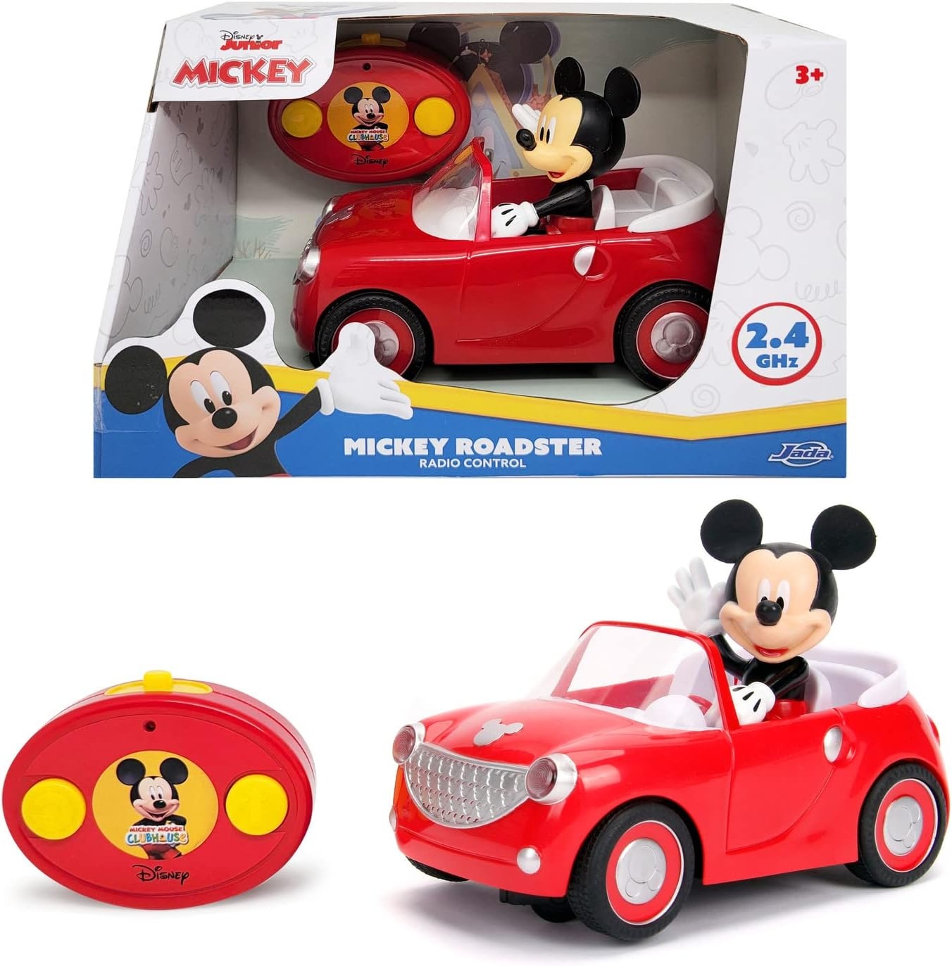 Jada 253074000 RC Mickie Roadster ferngesteuertes Auto im Maßstab 1:24 Auto, Transport, Fahrzeug
