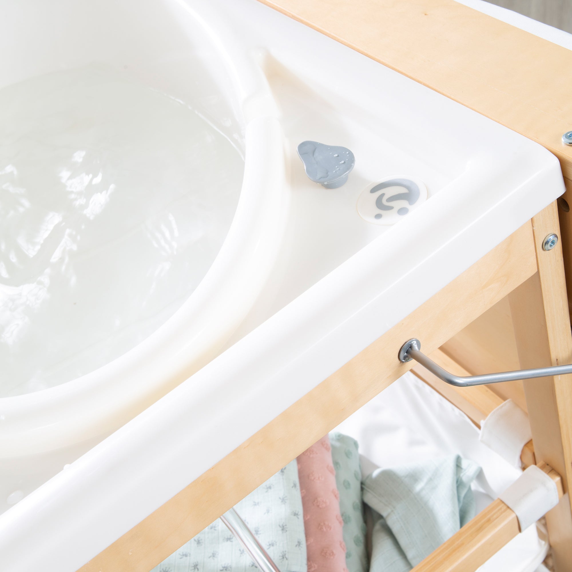 Roba 1251 Bade-Wickel-Kombination natur lackiert – Wickeln & Baden - Produktbild 7