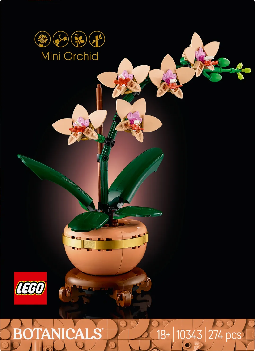 LEGO® Botanicals 10343 Mini-Orchidee LEGO® Botanicals 10343 Mini-Orchidee