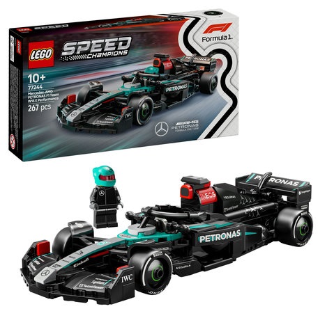 LEGO, Speed, Champions, Mercedes-AMG, F1, W15, Rennauto, 77244, Autorennen, Auto, Formel Eins, Fahrzeug, Rasenmäher LEGO Speed Champions Mercedes-AMG F1 W15 Rennauto 77244