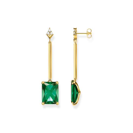 Thomas Sabo Ohrringe 925 Sterling Silver Vergoldet Gelbgold Glas-Keramik Stein Zirkonia Grün H2176-971-6 Thomas, Sabo, Ohrringe, 925, Sterling, Silver, Vergoldet, Gelbgold, Glas-Keramik, Stein, Zirkonia, Grün, H2176-971-6, Zubehor, Ohrring, Schmuck, Edelstein, Smaragd