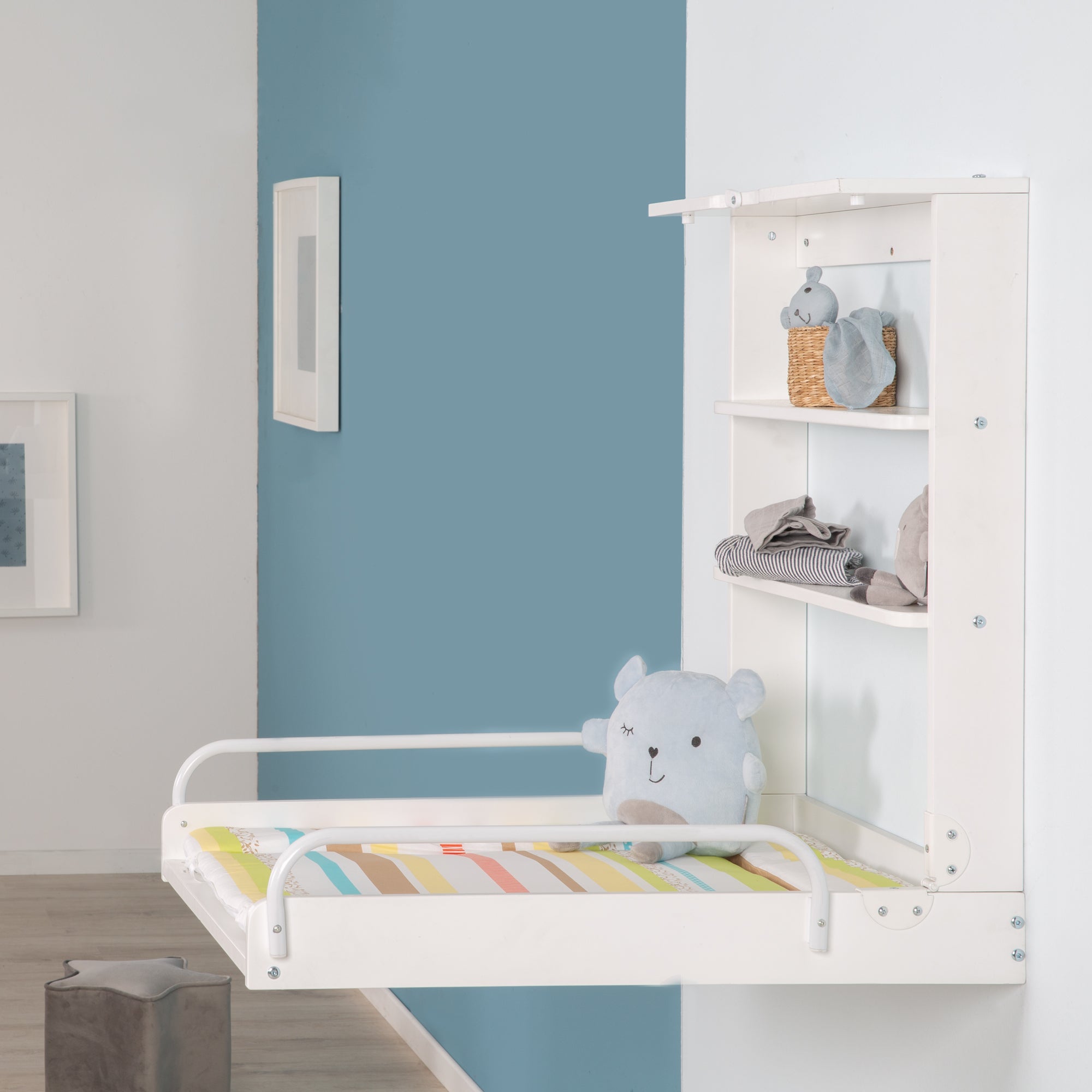 Roba 26015WV97 Wandwickelregal Dschungelbaby weiß – Wickeln & Baden - Bild 8 Roba 26015WV97 Wandwickelregal Dschungelbaby weiß – Wickeln & Baden - Produktbild 8