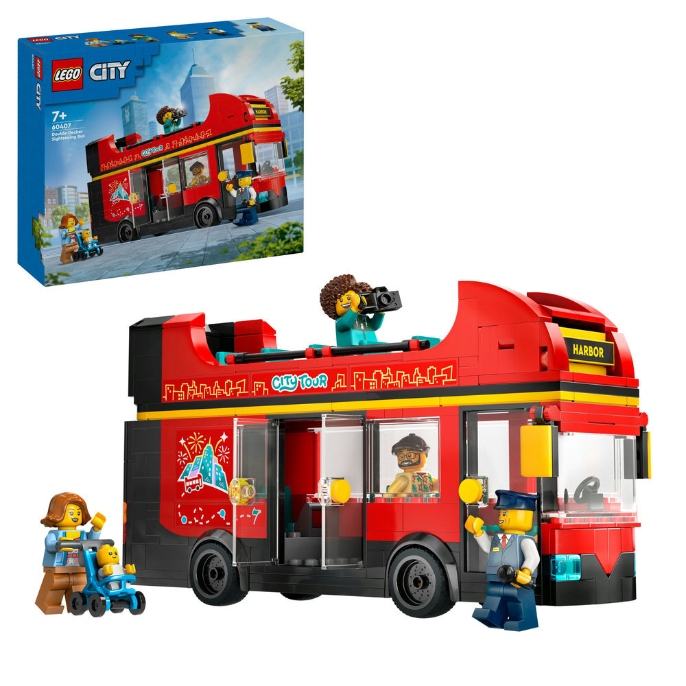 LEGO® City Doppeldeckerbus 60407 Bus, Rad, Spielzeug, Doppeldecker-Bus, Tour-Bus