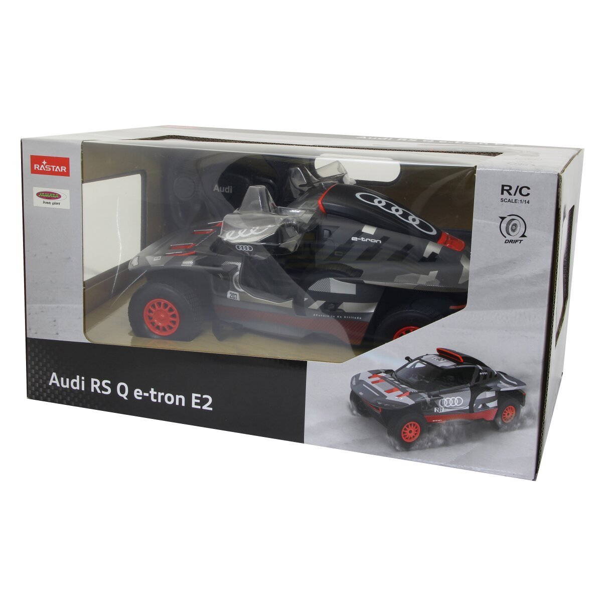 JAMARA AUDI RS Q e-tron E2 1:14 grau 2,4GHz Tür manuell Driftfunktion ab 6 Jahren JAMARA AUDI RS Q e-tron E2 1:14 grau 2,4GHz Tür manuell Driftfunktion ab 6 Jahren