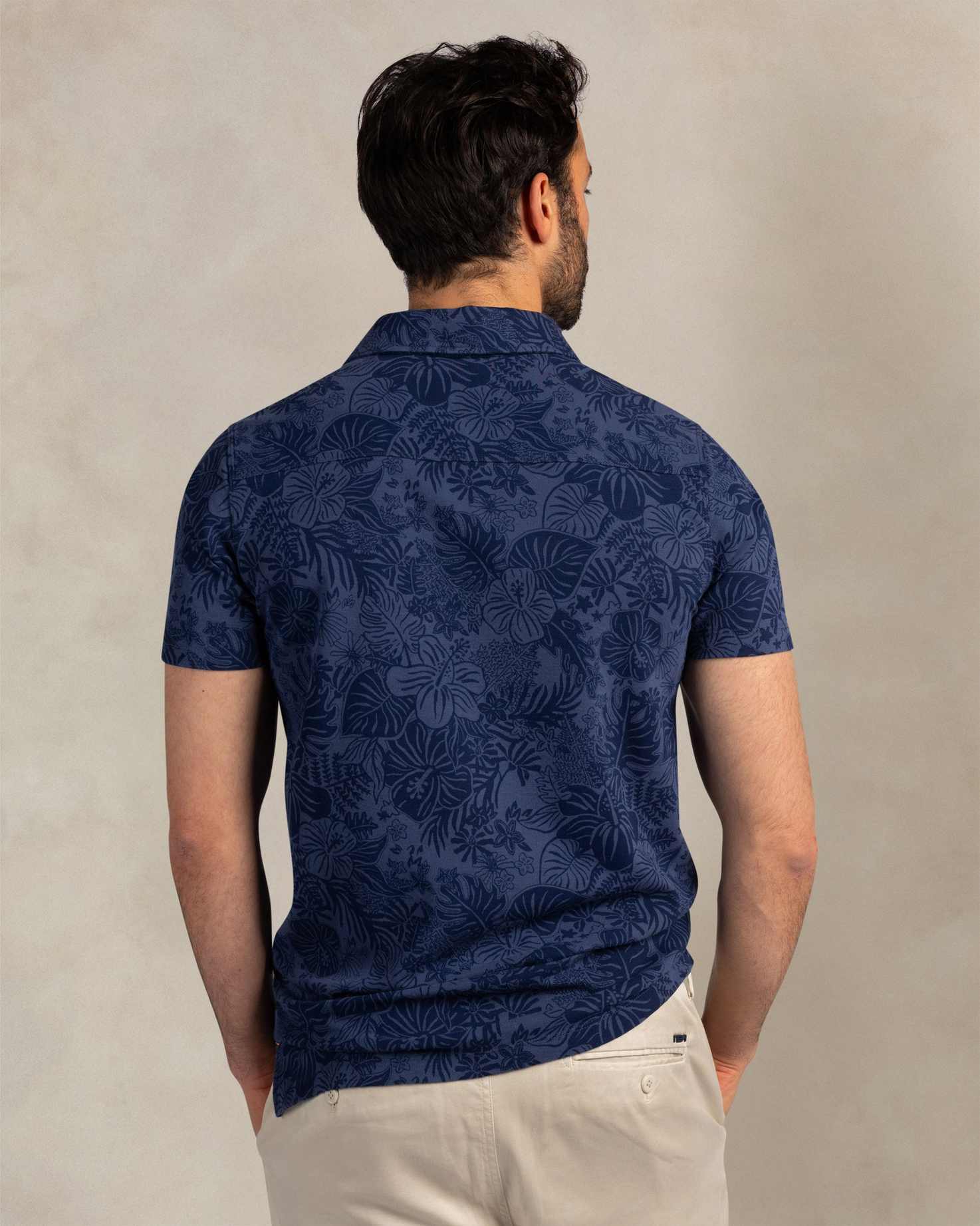 NZA 26CN104NS Poloshirt - Blau / Hawaii - Bild 4 NZA 26CN104NS Poloshirt - Blau / Hawaii - Bild 4