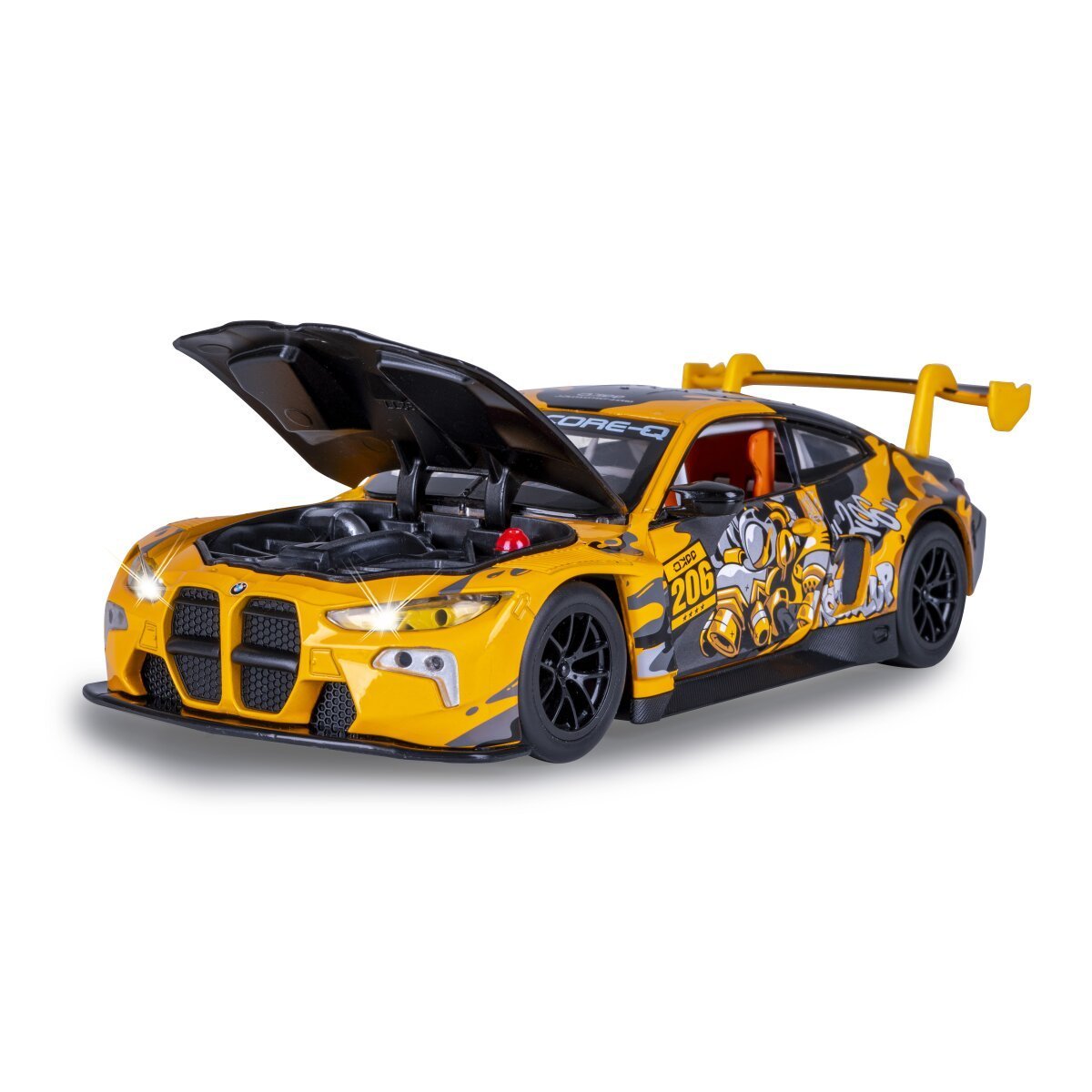 JAMARA BMW M4 GT3 Diecast 1:24 gelb inkl. Knopfzellen ab 3 Jahren JAMARA BMW M4 GT3 Diecast 1:24 gelb inkl. Knopfzellen ab 3 Jahren
