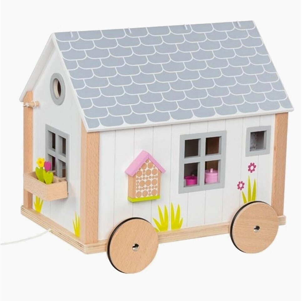 goki Tiny House „Hygge“ - Bauwagendesign, 40-teilig, Holz & Textil, ab 3 Jahren