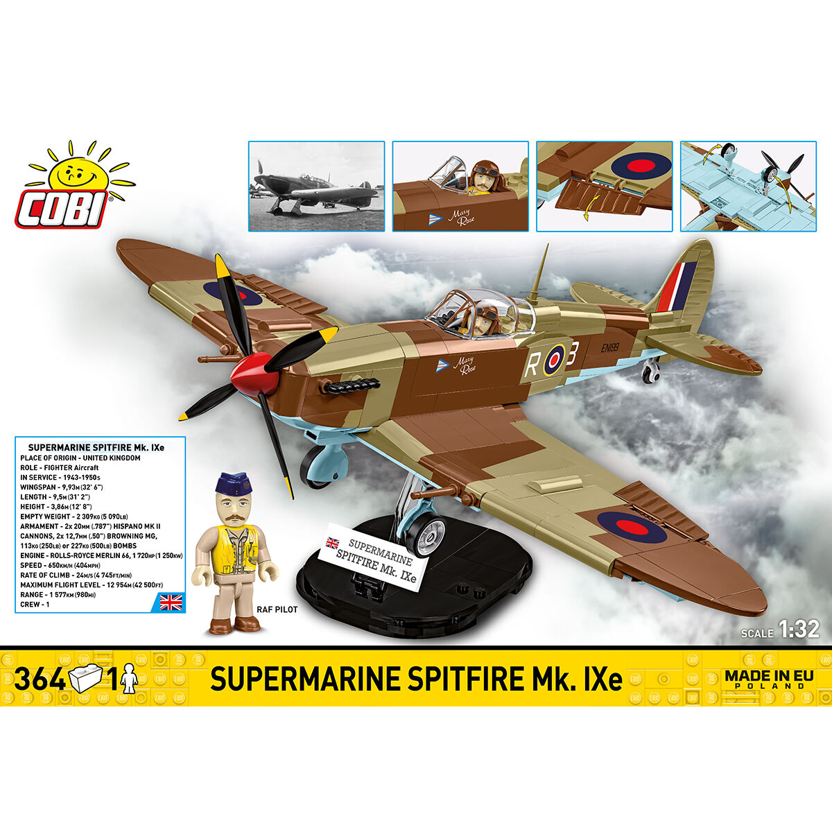 COBI 5764 - Supermarine Spitfire MK.IXE - Bild 4 COBI 5764 - Supermarine Spitfire MK.IXE - Bild 4