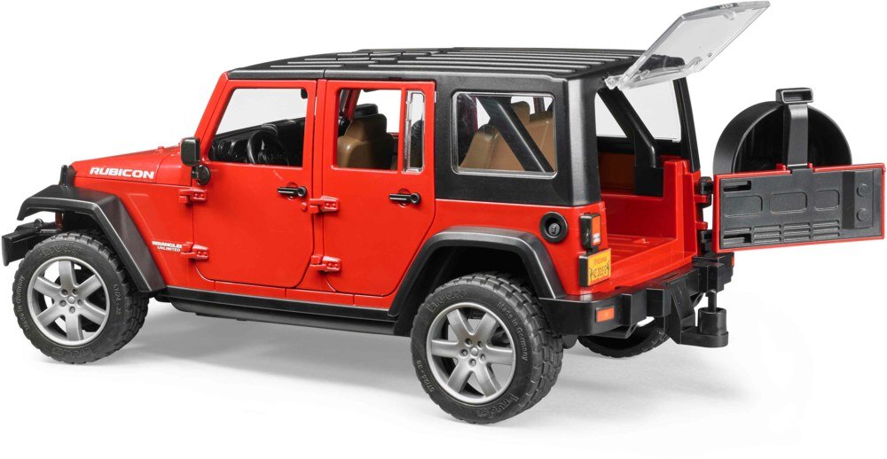 BRUDER 02525 - JEEP Wrangler Unlimited Rubicon Auto, Jeep, Fahrzeug, Maschine, Rad