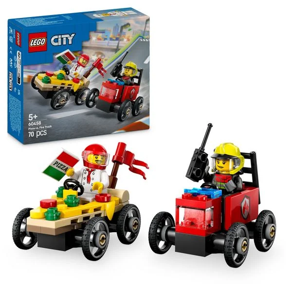 LEGO® City 60458 Pizzalieferwagen vs. Löschauto LEGO® City 60458 Pizzalieferwagen vs. Löschauto