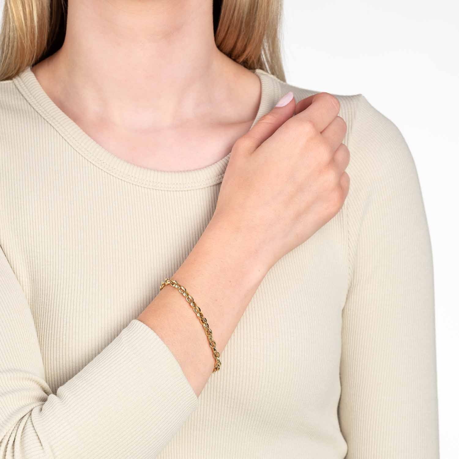 Leonardo 23292 Armband, Romea, Gold, Clip&Mix