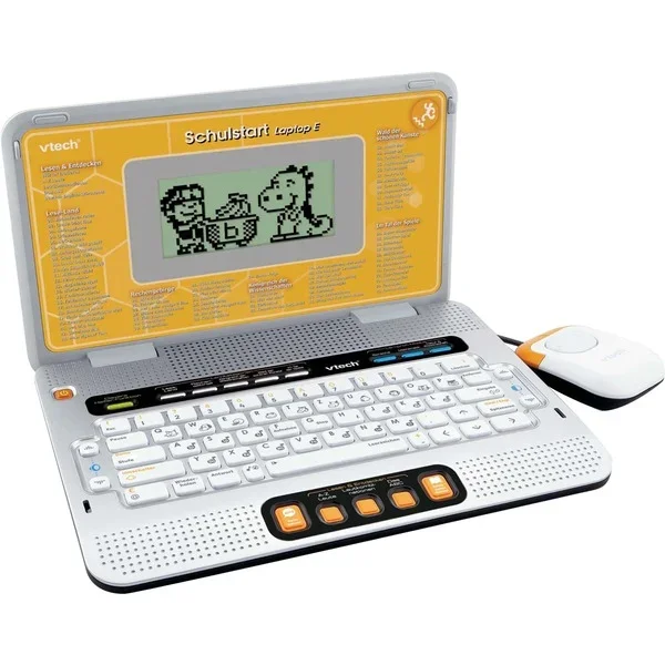 VTech Schulstart Laptop E Lerncomputer mit 160 Spielen, ab 6 Jahren VTech Schulstart Laptop E DE/EN, 160 Lernprogramme Mathe, Lesen, Englisch-Tutor, Kreativität, 3 Schwierigkeitsstufen, QWERTZ-Tastatur, Cursor-Maus, ab 6 Jahren,