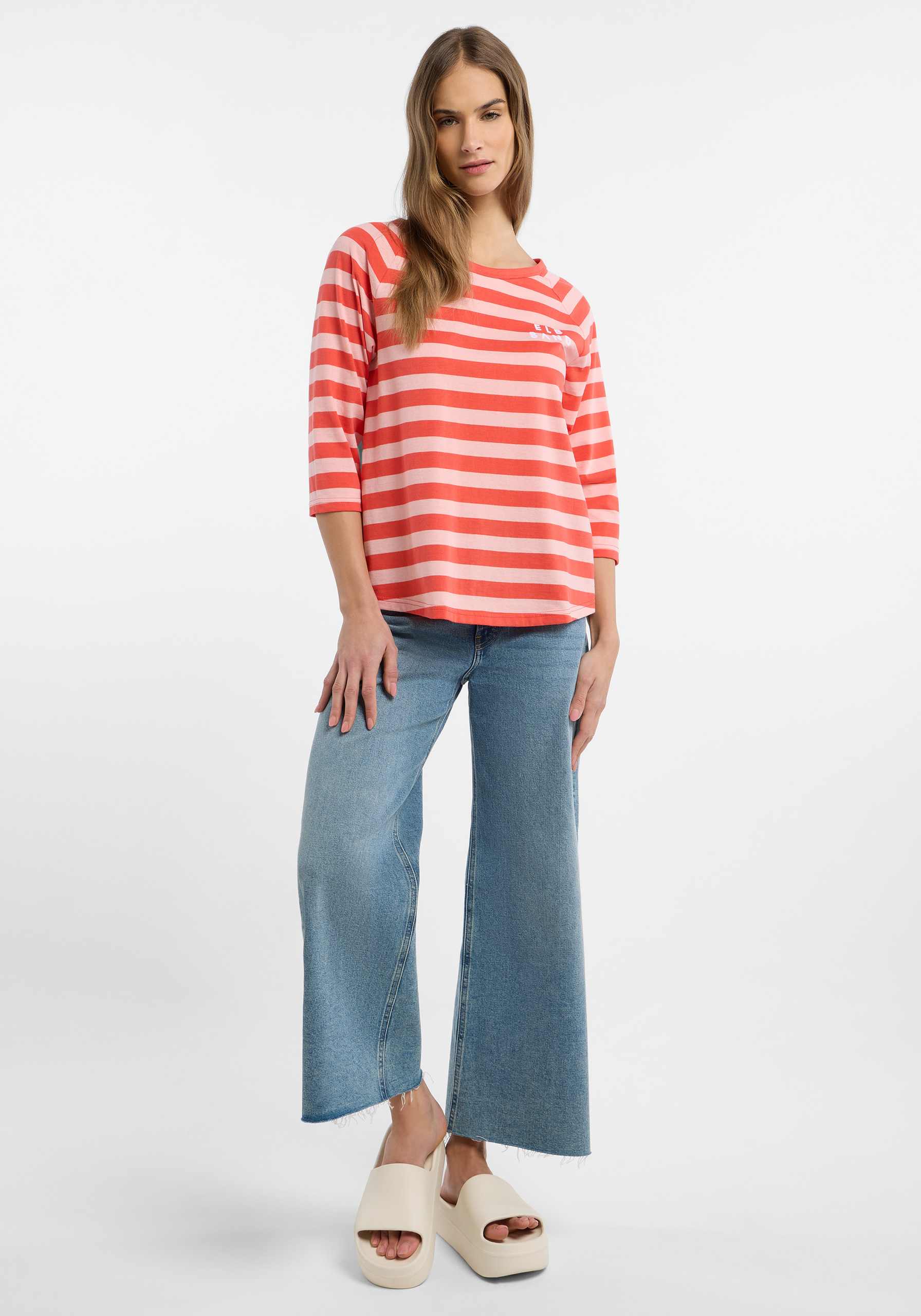 Elbsand Celin 3/4-Arm Shirt in Rot, Produktfoto 3.