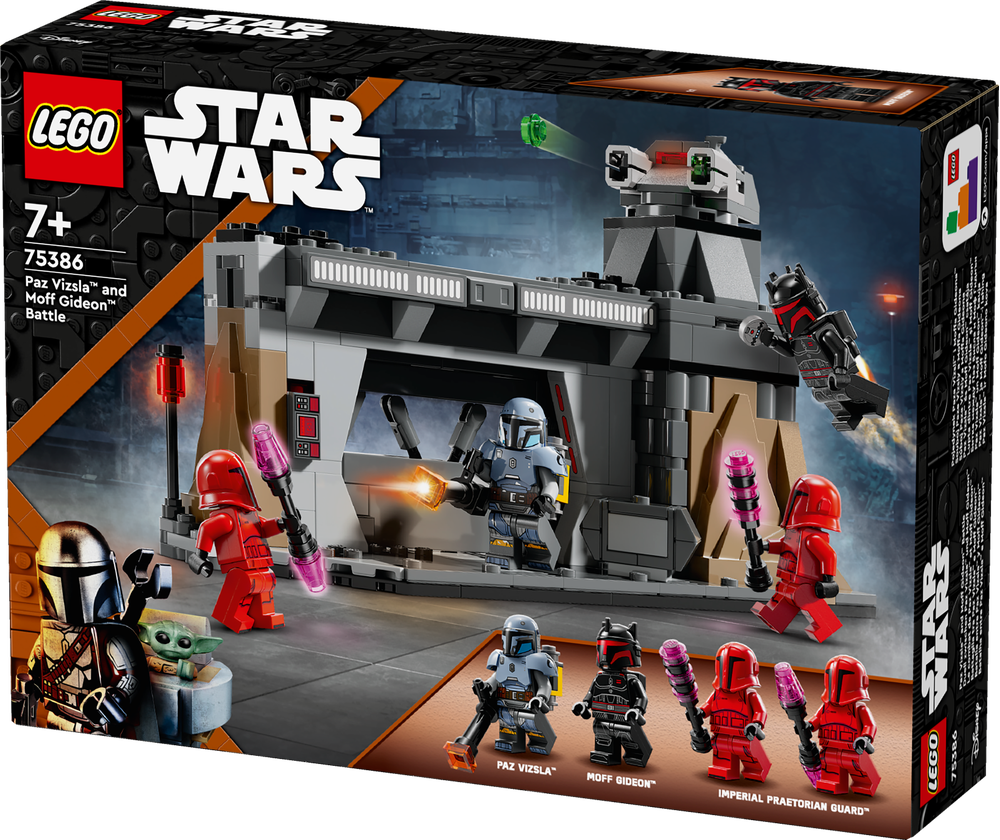LEGO® Star Wars™ Duell zwischen Paz Vizsla™ und Moff Gideon™ 75386 Spielzeug, Roboter, Person