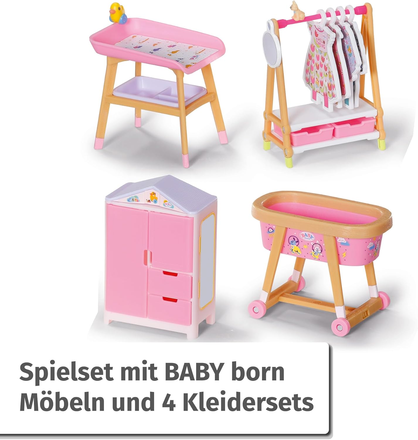 Moebel, Krippe, Bett für Säuglinge