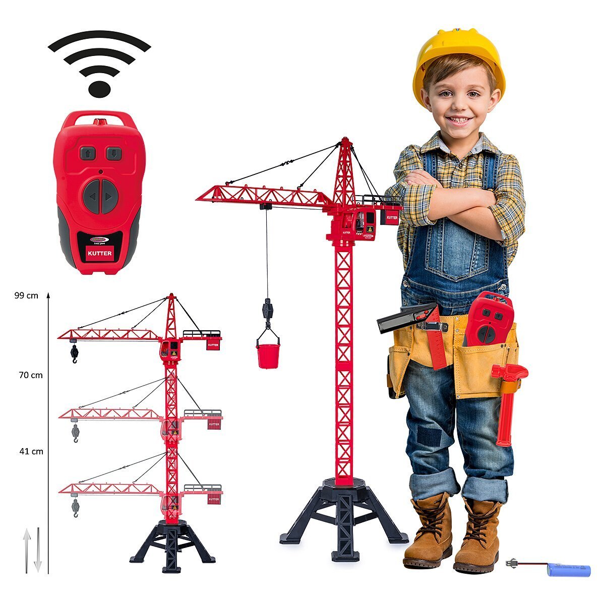 JAMARA Turmdrehkran Kutter XL 99 IR ab 6 Jahren