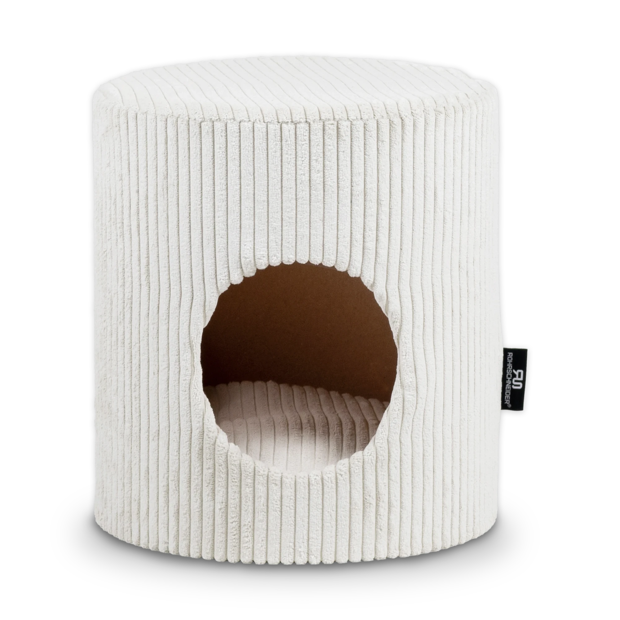 Rohrschneider RS 22371 Tierhöhle Cord rund mit Hocker – Höhle mit Sitzfläche Rohrschneider RS 22371 Tierhöhle Cord rund mit Hocker – Höhle mit Sitzfläche