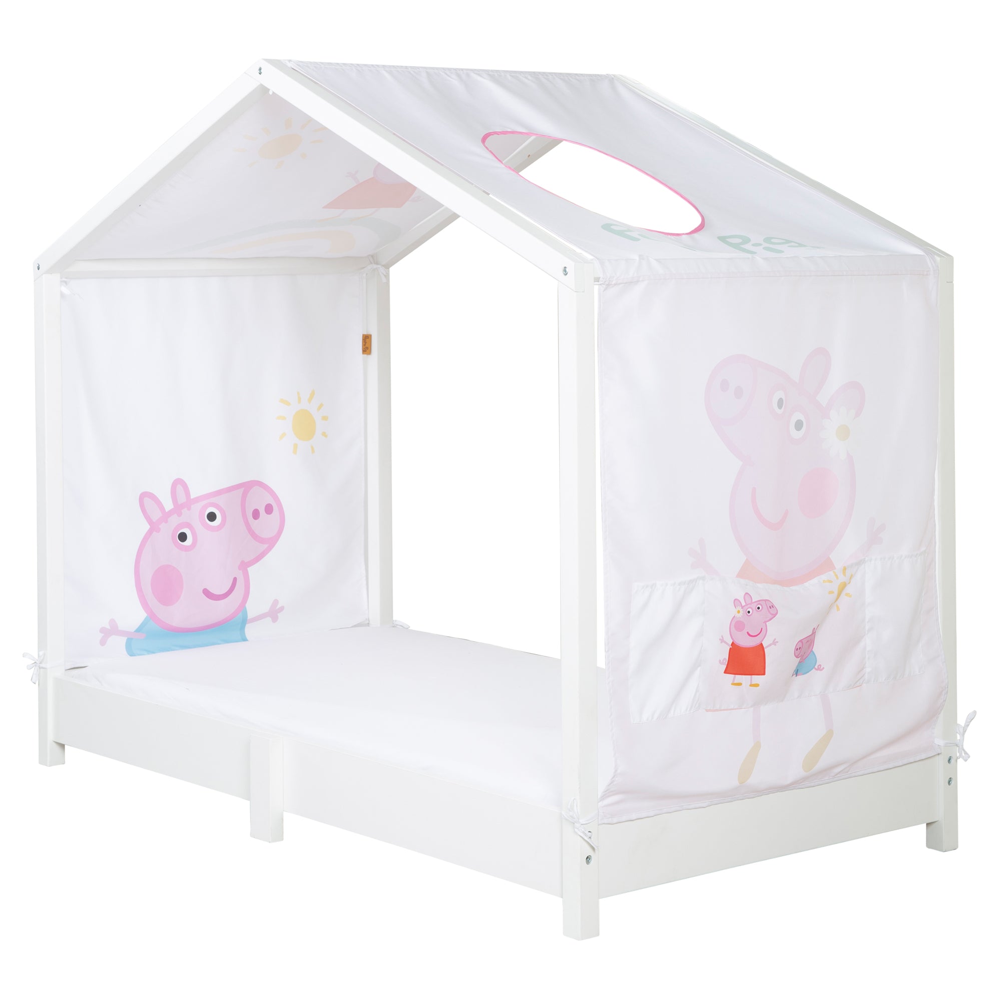 Roba 0287PP1 Hausbettbezug 70x140 cm Peppa Pig weiß – Bettenzubehör - Bild 1 Roba 0287PP1 Hausbettbezug 70x140 cm Peppa Pig weiß – Bettenzubehör - weiß - Bettenzubehör - Produktbild 1