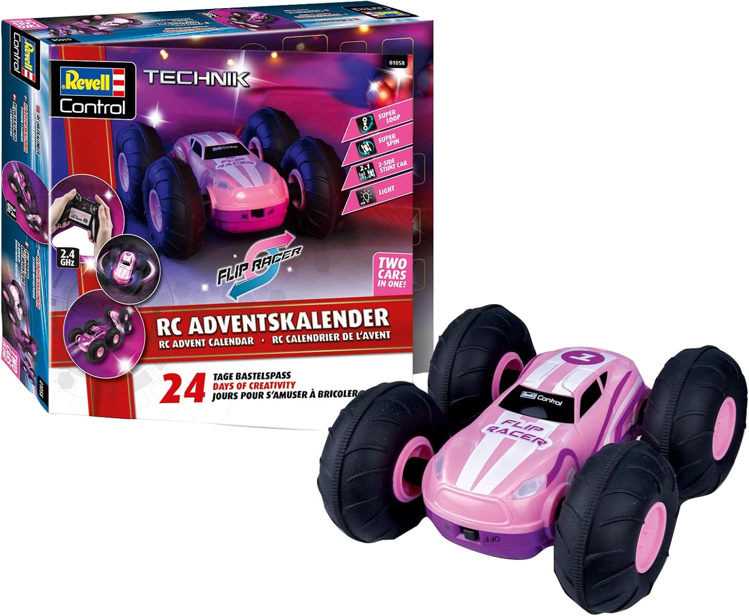Revell Control RC Adventskalender Stunt Car pink 01058