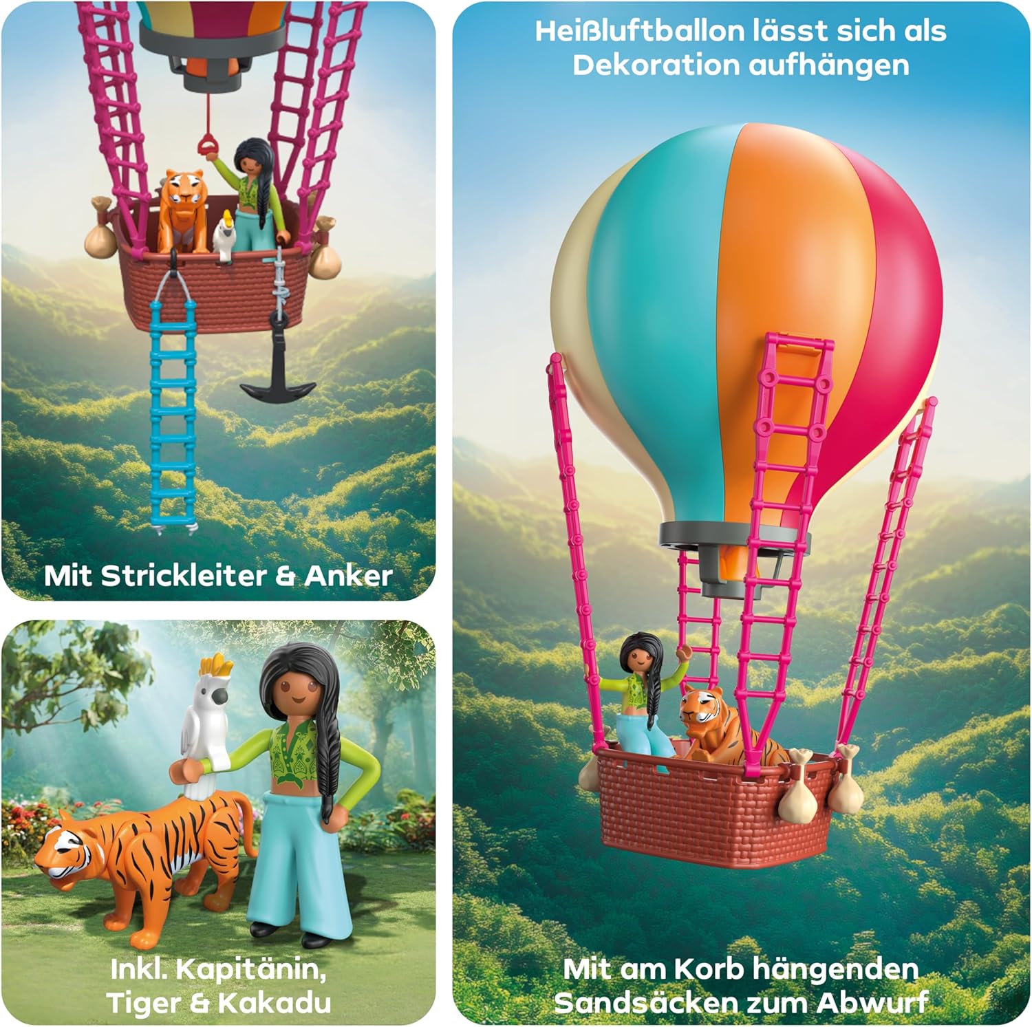 PLAYMOBIL 71853 ballonreise Werbung, Plakat, Person, Luftballon