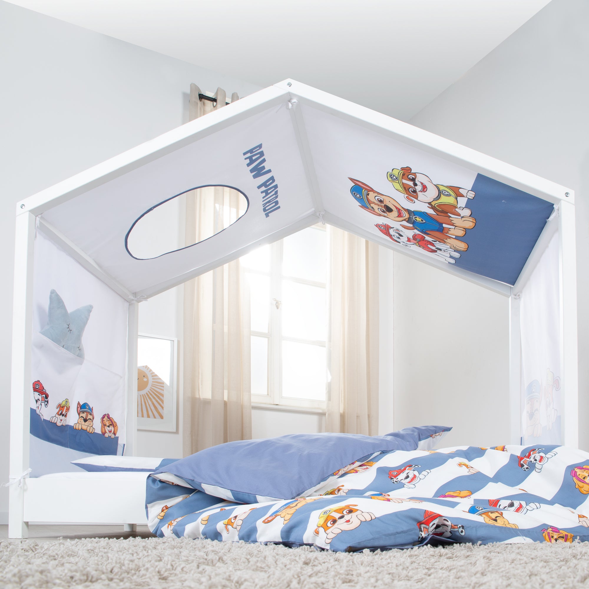Roba 0287PW1 Hausbettbezug 70x140 cm Paw Patrol weiß – Bettenzubehör - Produktbild 6