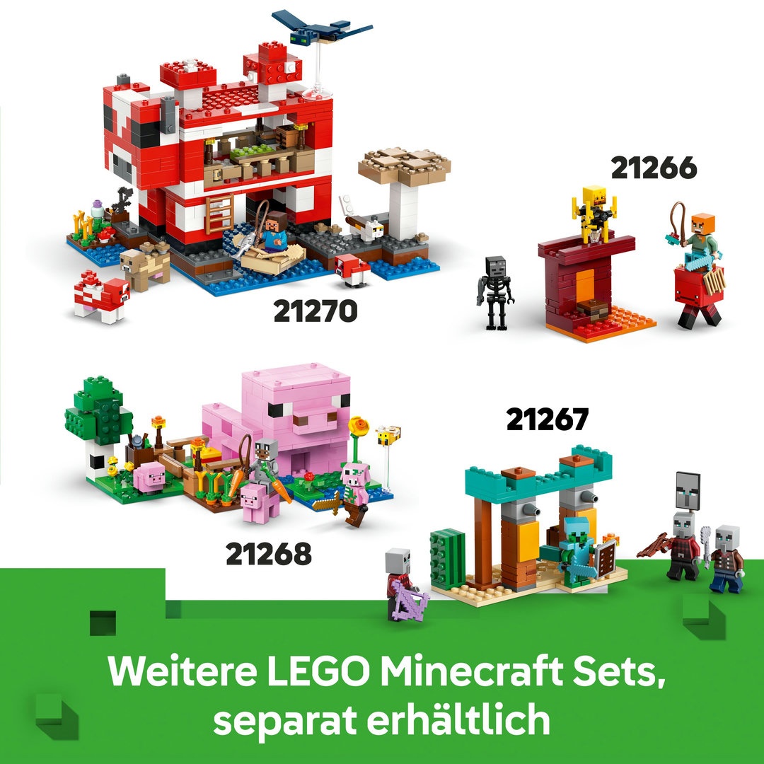 LEGO® Minecraft™  21270 Das Pilzkuh-Haus