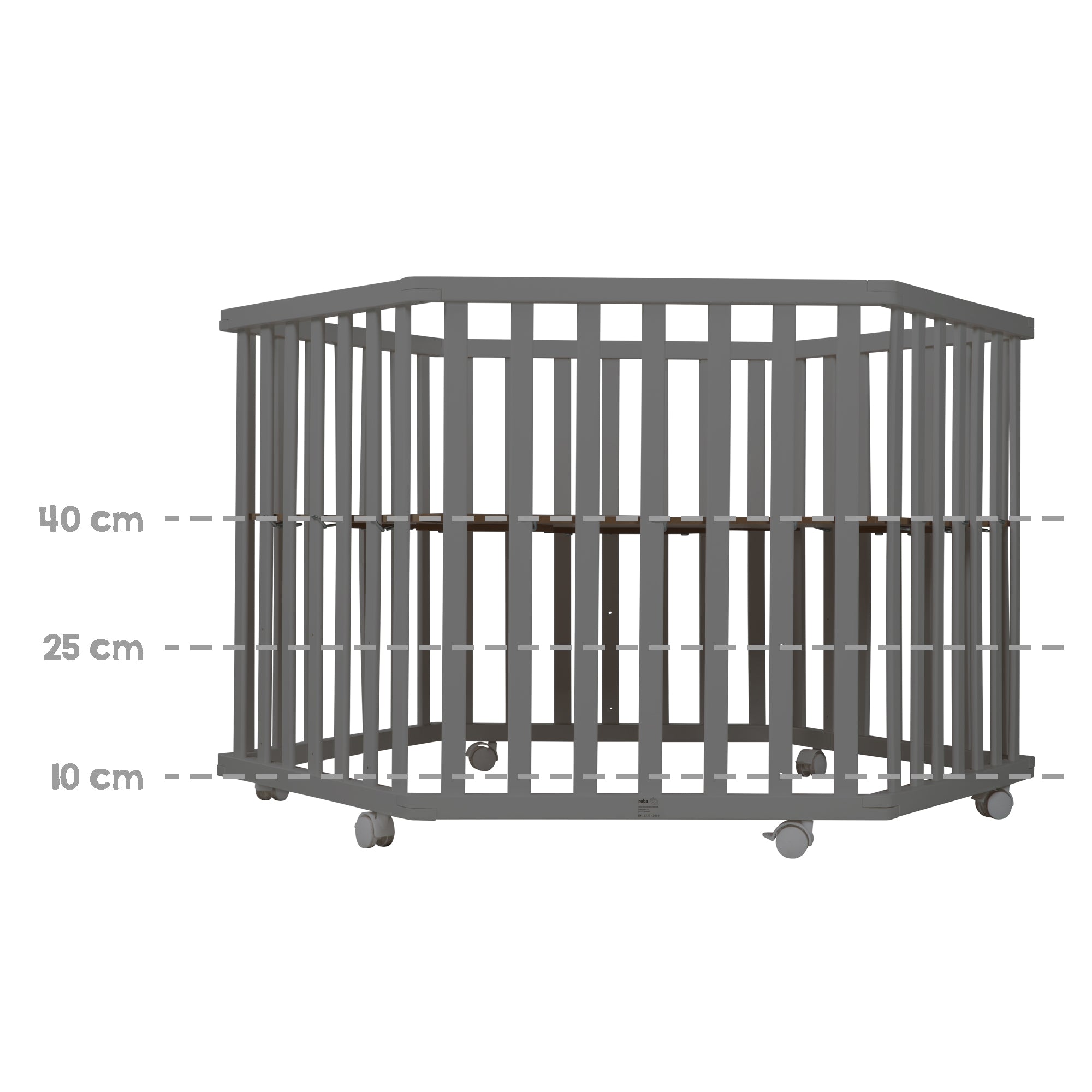 Roba 0232ANL245 Laufgitter 6-eckig Greyish gesteppt anthrazit - Bild 8 Roba 0232ANL245 Laufgitter 6-eckig Greyish gesteppt anthrazit - Produktbild 8