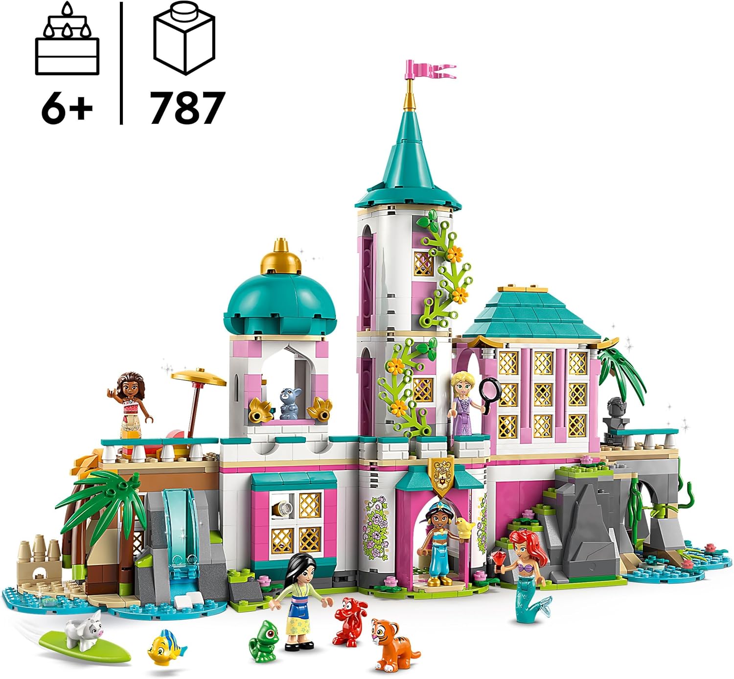 Lego® Disney Schloss & königliche Haustiere Bauset für Kinder 43267 Spielzeug, Person