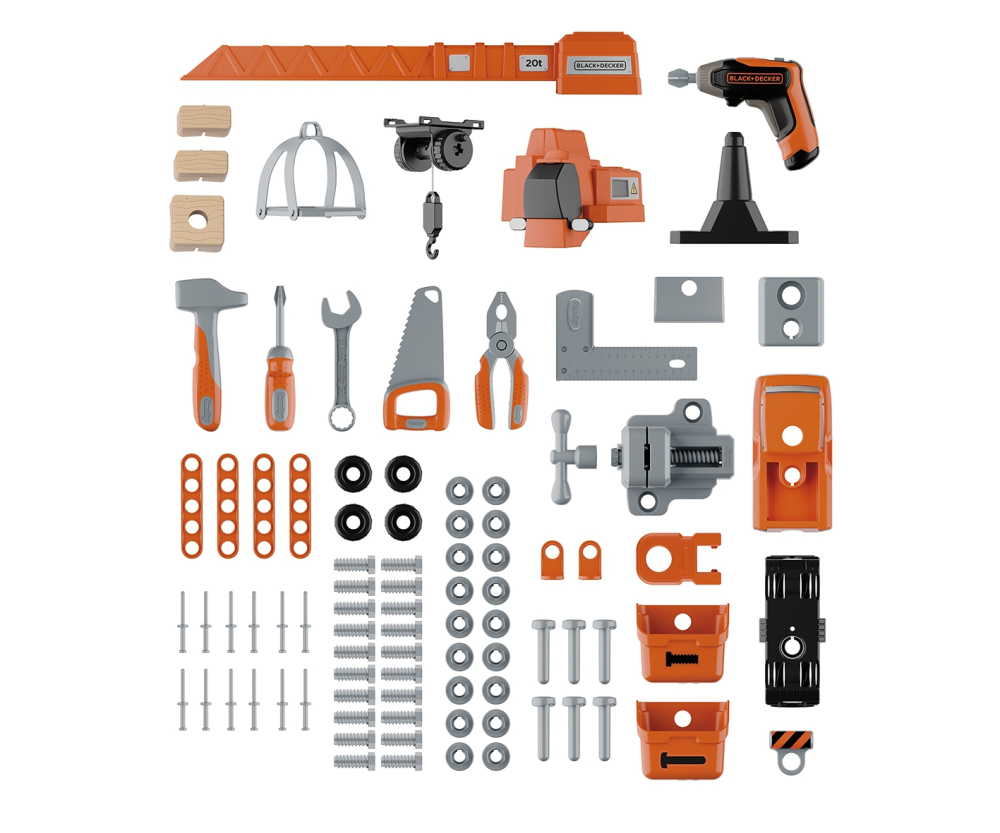 Smoby Smoby Black+Decker Werkbank mit Kran