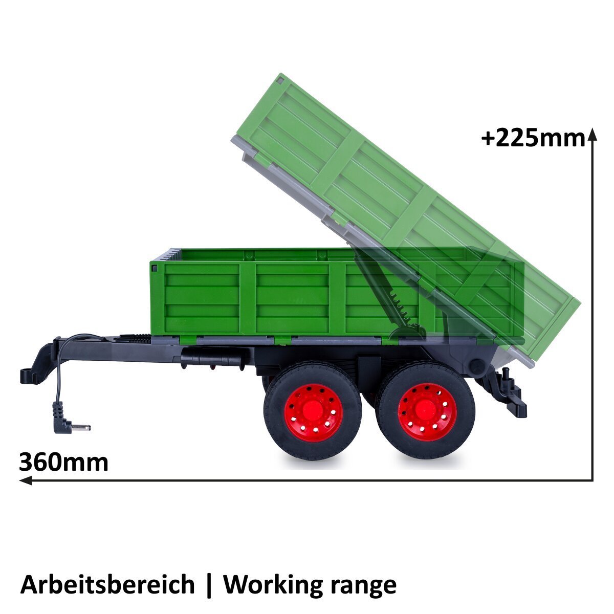 JAMARA Kipper dunkel grün für RC-Traktor 1:16 ab 6 Jahren JAMARA Kipper dunkel grün für RC-Traktor 1:16 ab 6 Jahren