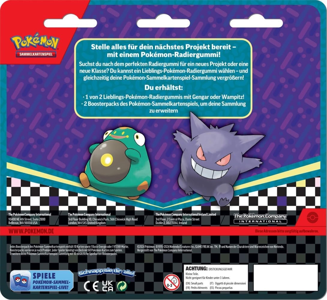Pokémon Back to School Eraser Blister 2024 (Deutsch) DE