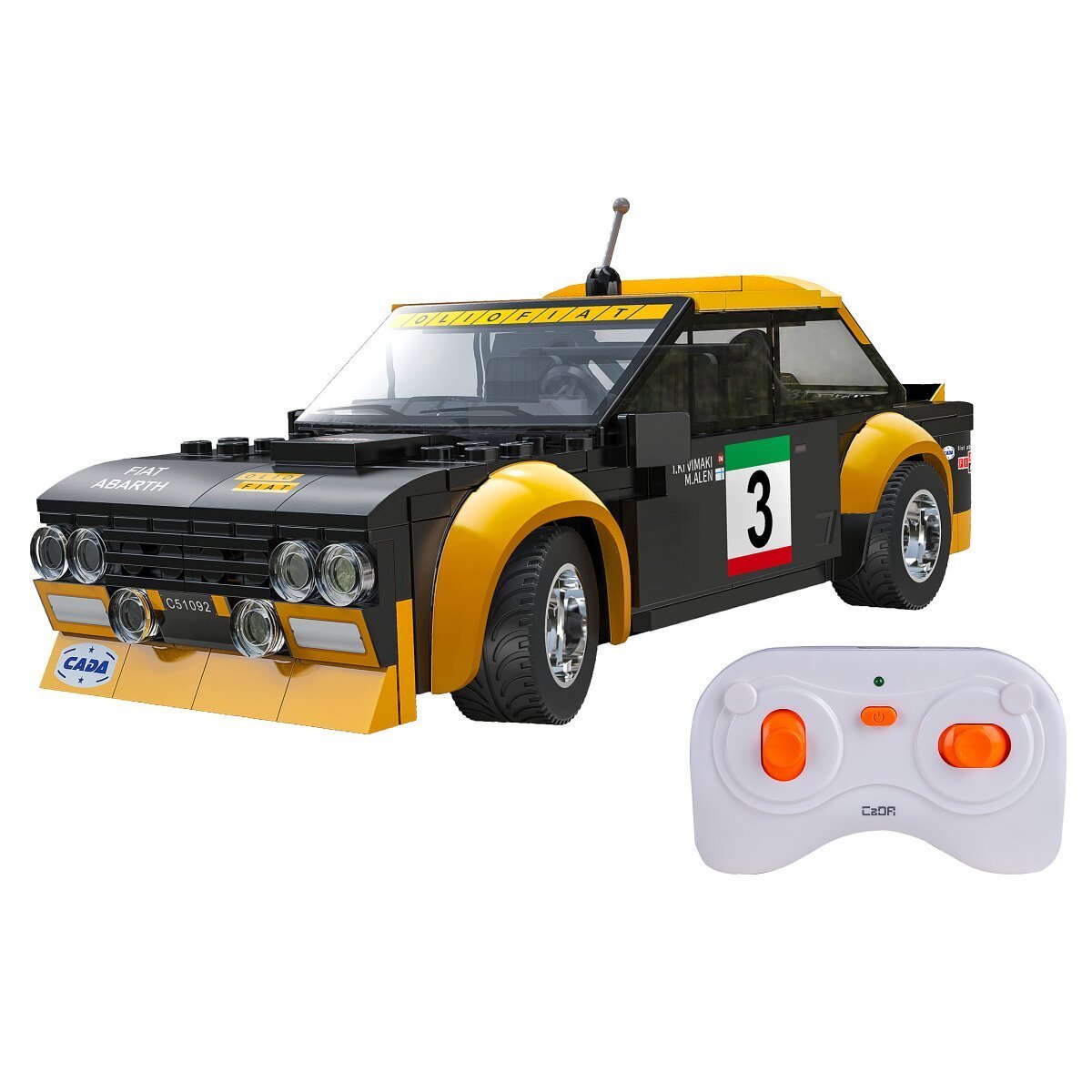 JAMARA CaDA Fiat Abarth 131 1:20 schwarz 2,4GHz Bricks ab 6 Jahren JAMARA CaDA Fiat Abarth 131 1:20 schwarz 2,4GHz Bricks ab 6 Jahren
