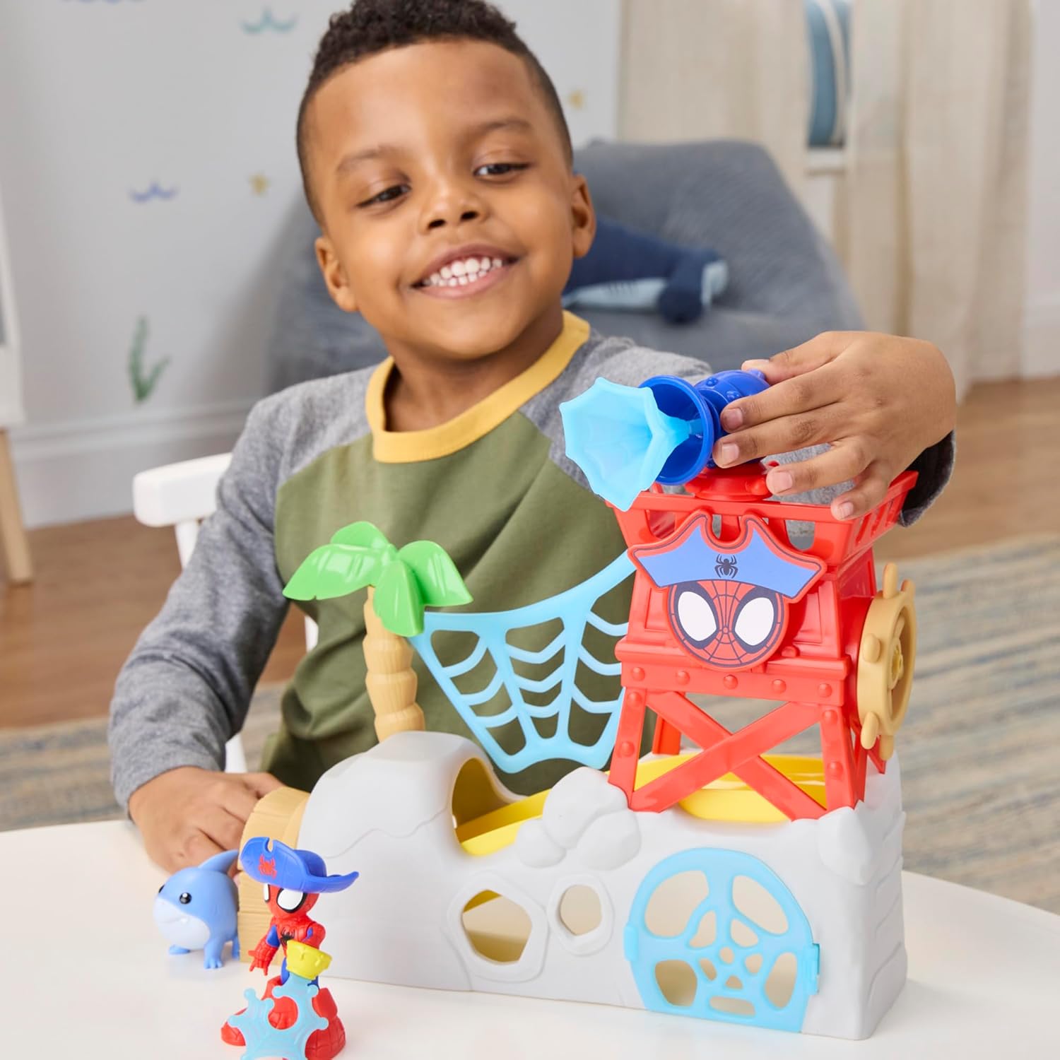 Marvel Spidey und Seine Super-Freunde Water-Webs Spidey Insel Spielset mit 2 Figuren Marvel Spidey und Seine Super-Freunde Water-Webs Spidey Insel Spielset mit 2 Figuren