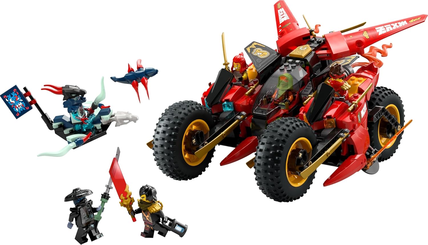 LEGO® NINJAGO® Ninja Actionflitzer 71844 Spielzeug, Maschine, Rad
