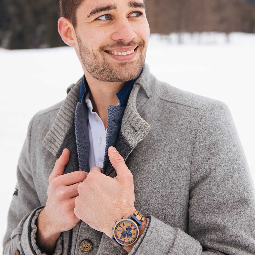 WAIDZEIT RU01W Herrenuhr Rum Eichenfass Chronograph