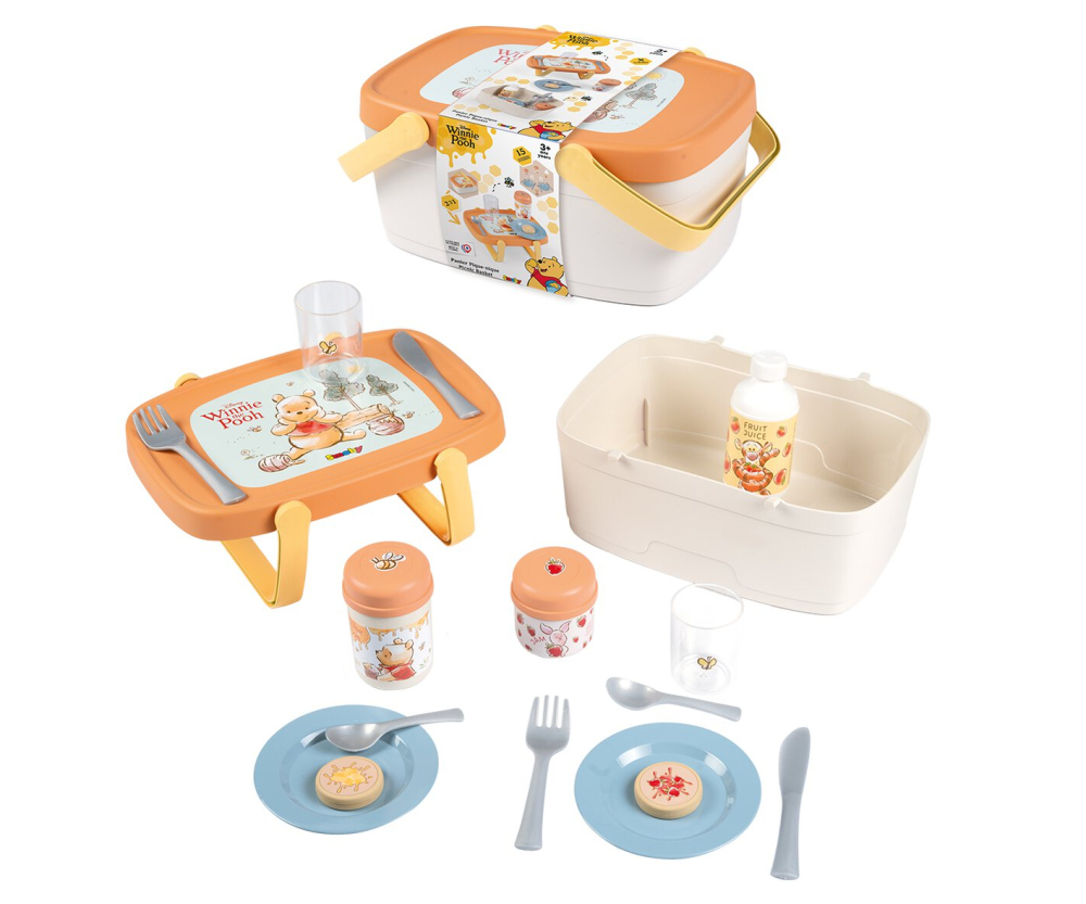 Smoby Smoby Winnie Puuh 2-in-1 Picknickkorb Smoby Smoby Winnie Puuh 2-in-1 Picknickkorb