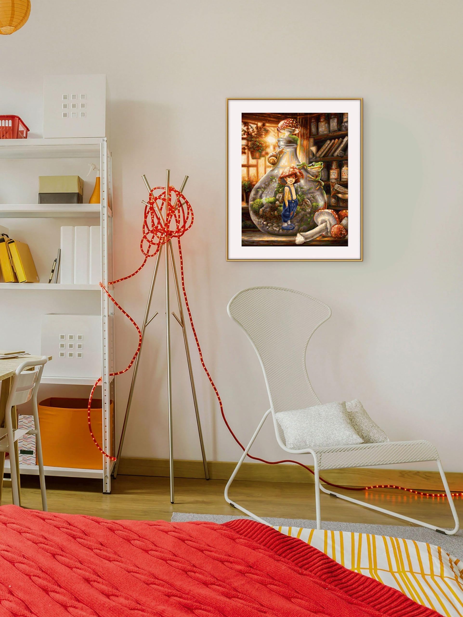 Schipper Mnz - Der Wichtel - Malset Mit Märchenhaftem Waldmotiv 609130846 Lampe, Dekoration für Zuhause, Stuhl, Gemälde, Teppich